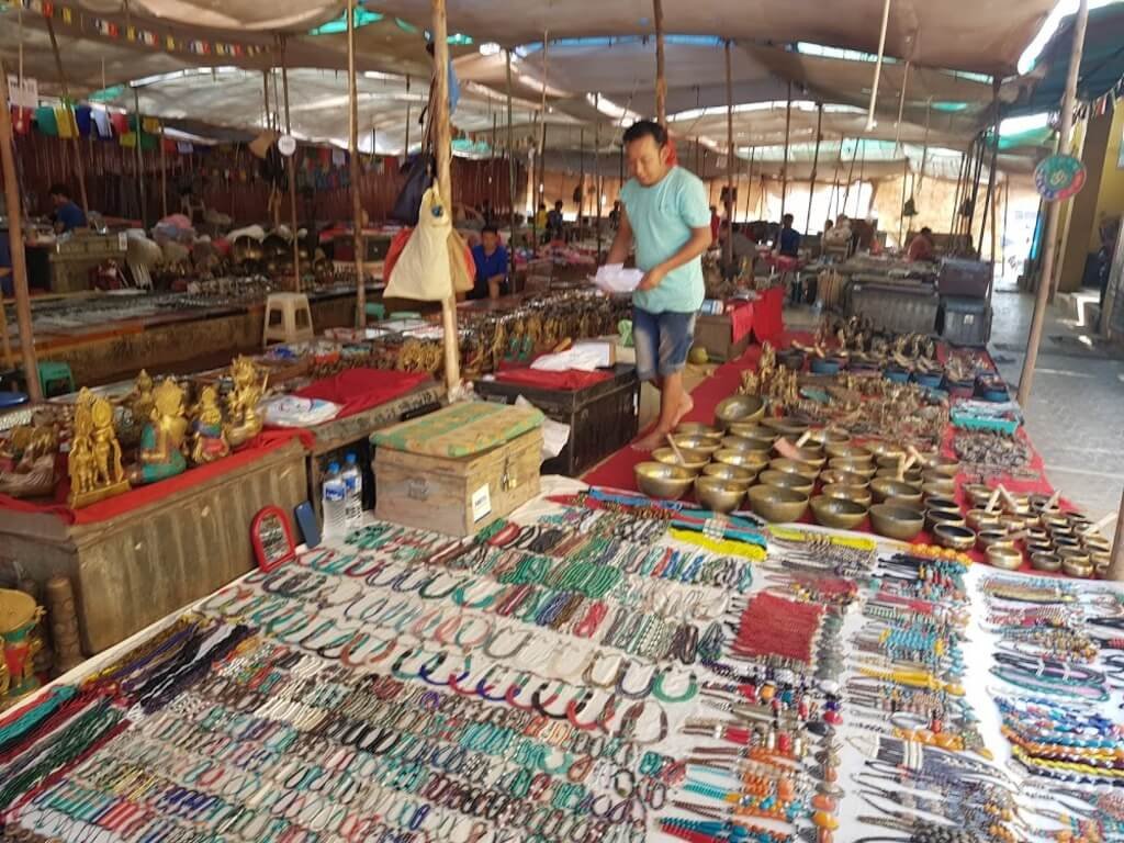 Tibetan Market at Calangute Beach of Goa
