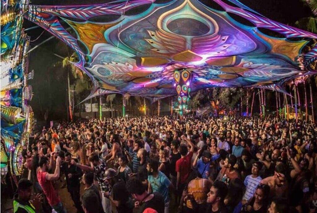 Nightlife on Calangute Beach